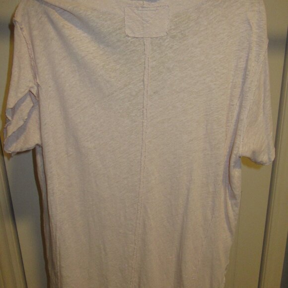 Free People Light Pink Short Sleeve Tee - Picture 3 of 3